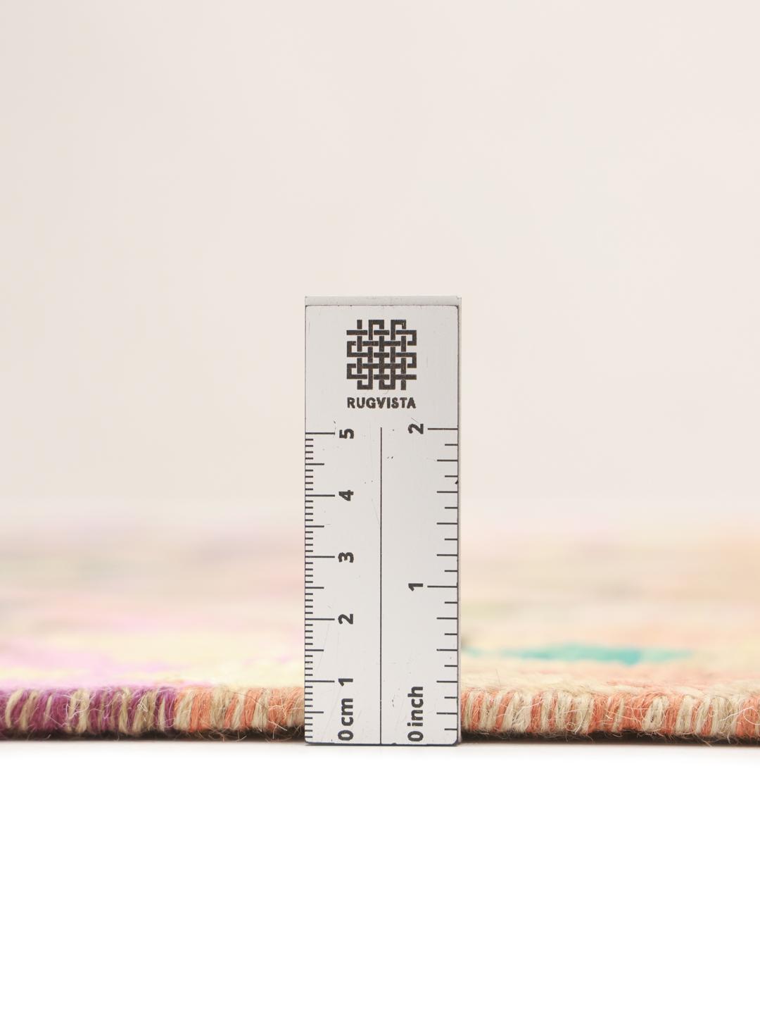 Hand-knotted Berber Colourful rug from Afghanistan in multicolor geometric patterns