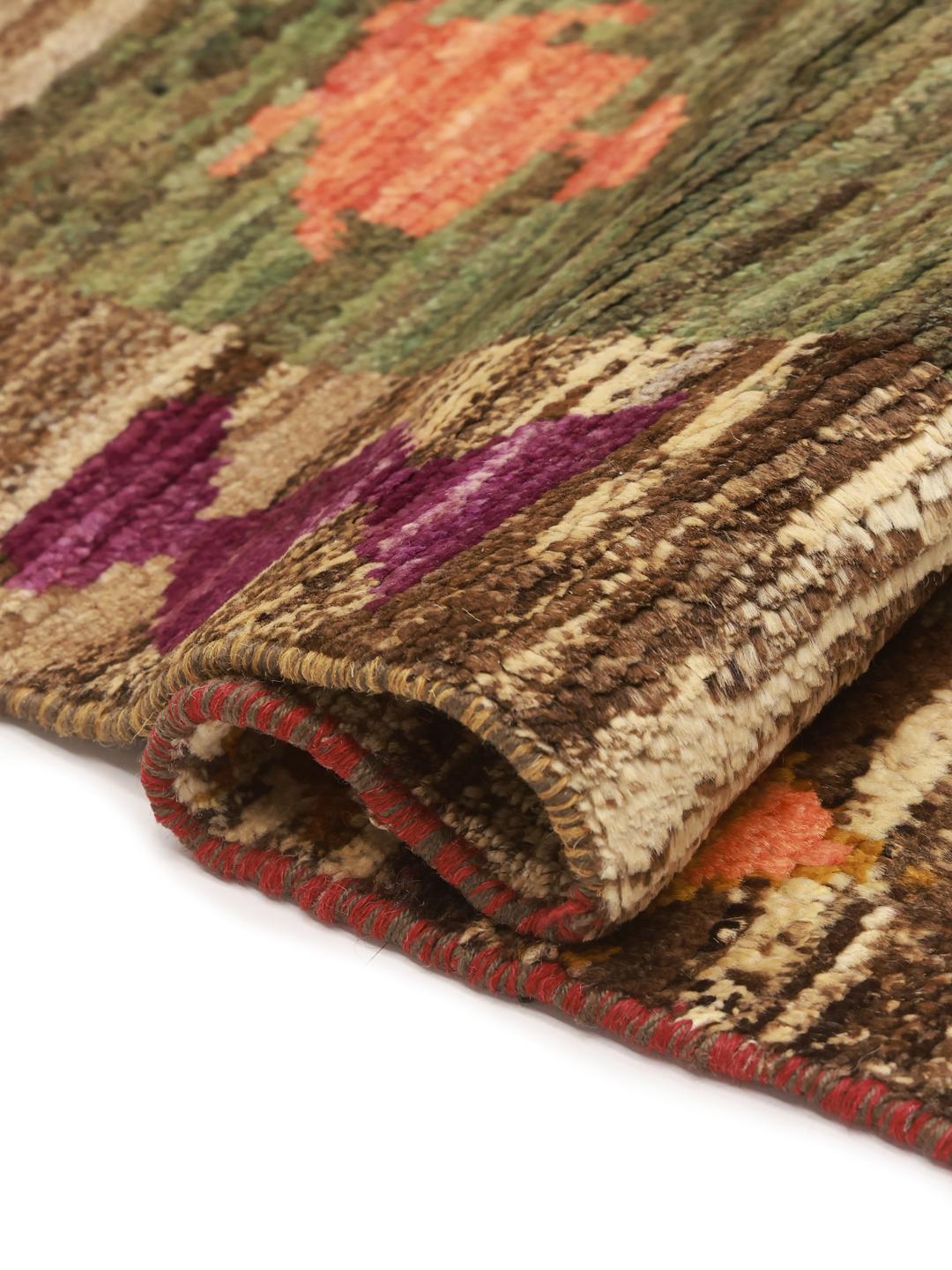Ręcznie wiązany dywan Berber Colourful z Afganistanu w wielokolorowych odcieniach