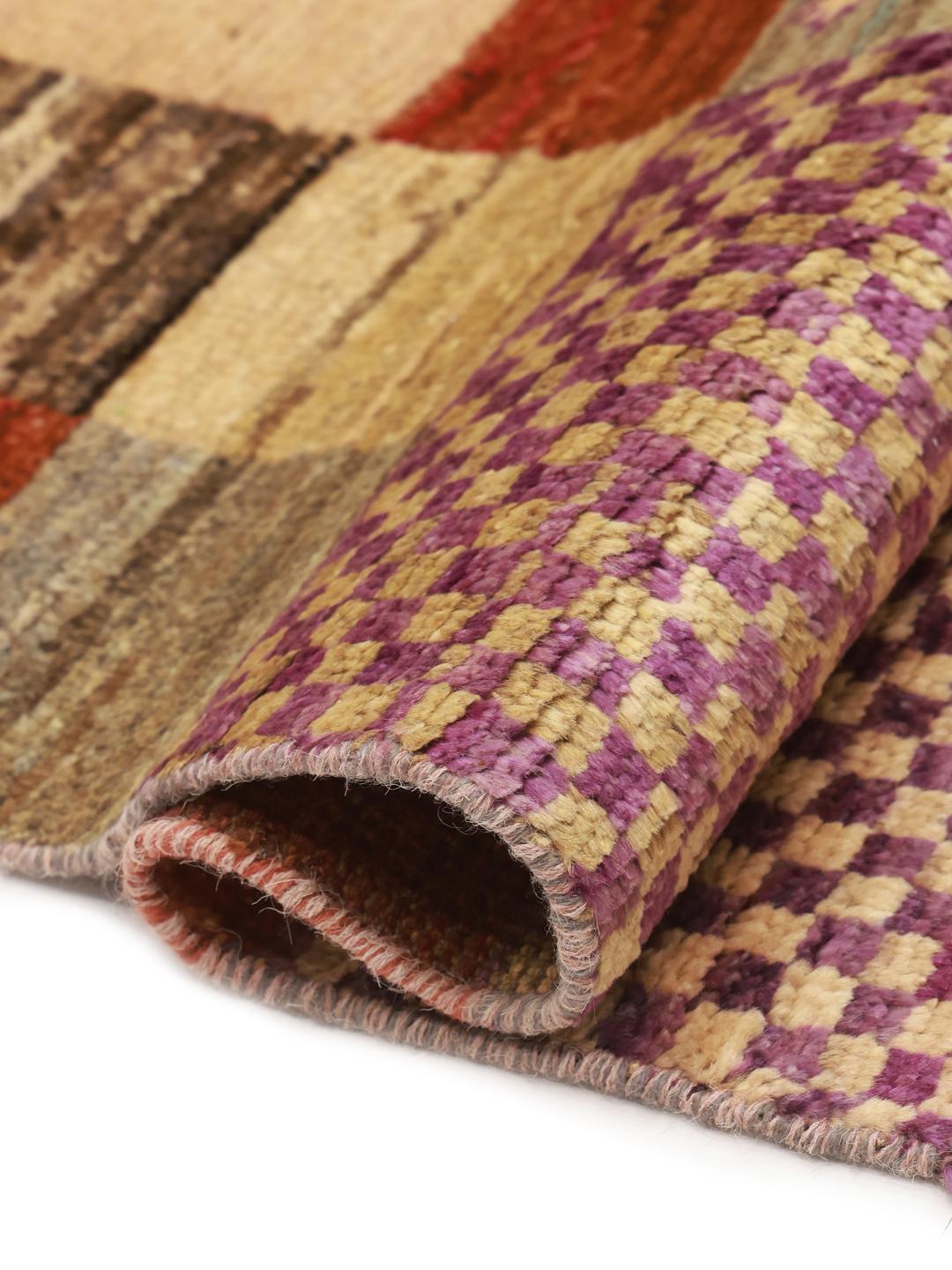Handmade Berber Colourful rug from Afghanistan in multicolor