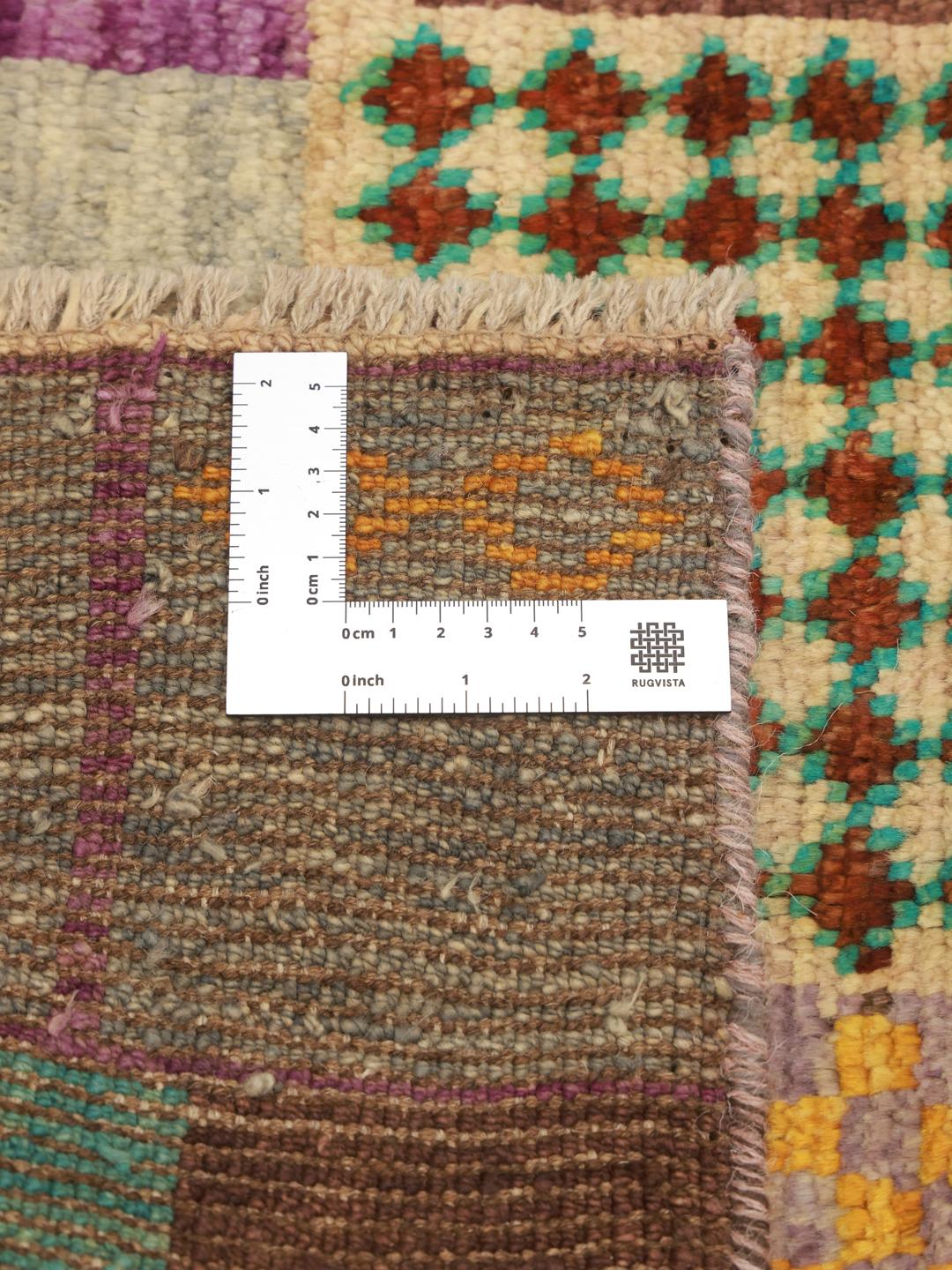 Handmade Berber Colourful rug from Afghanistan in multicolor
