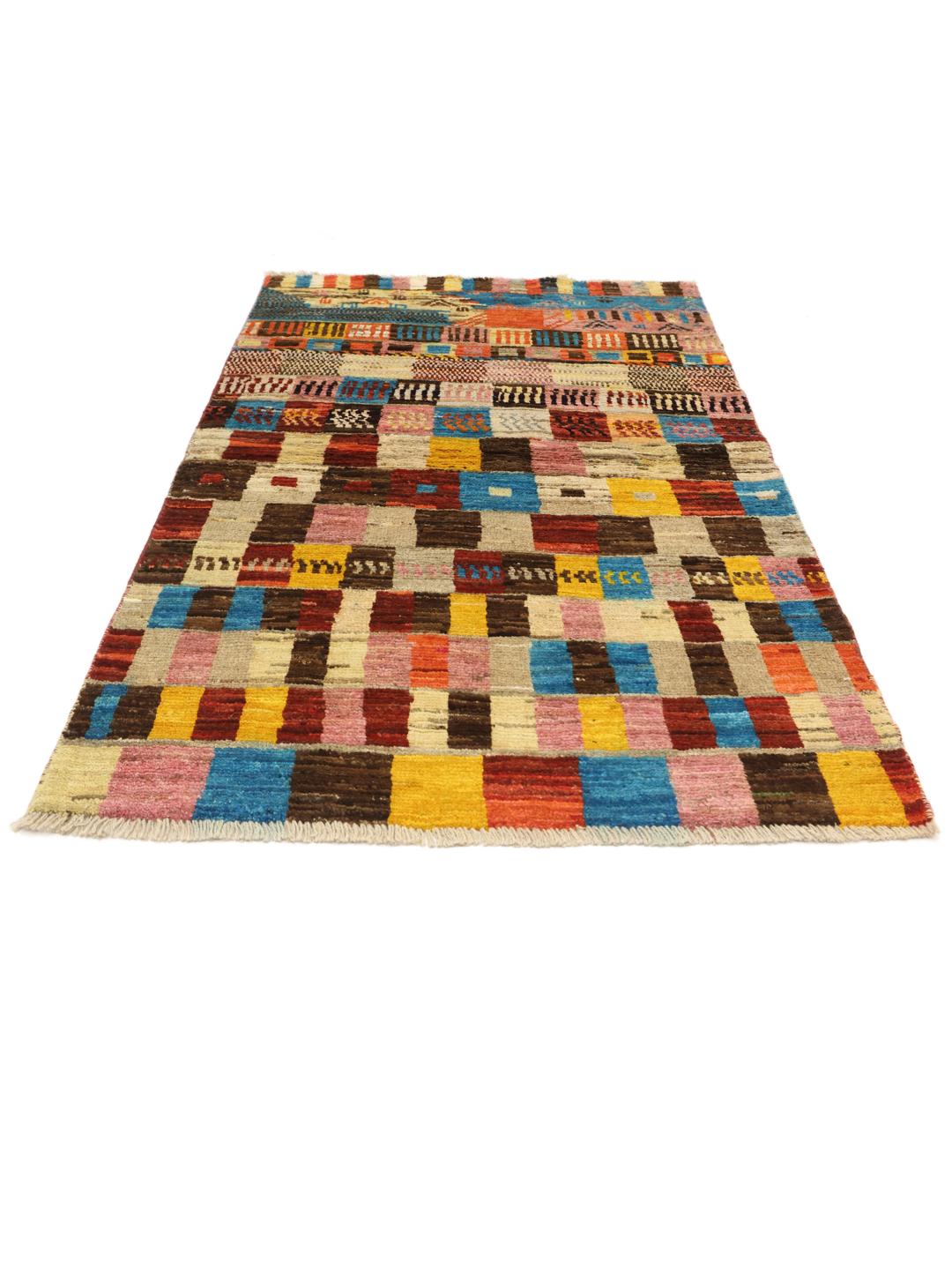 Handmade multicolor rug from Afghanistan
