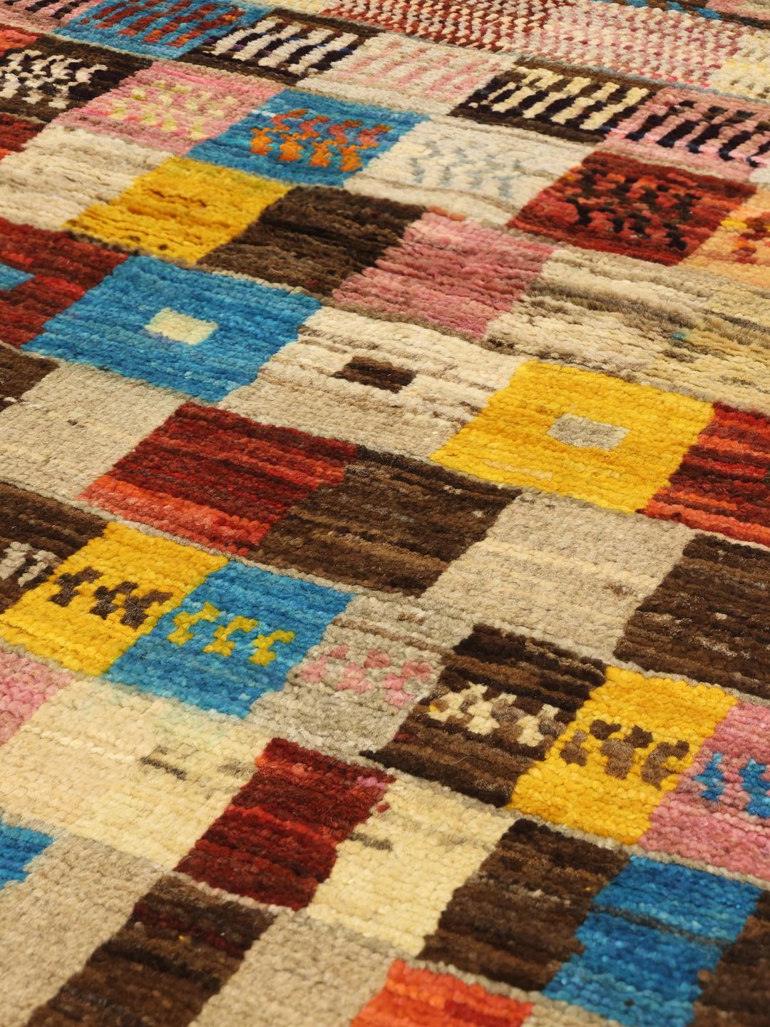 Handmade multicolor rug from Afghanistan