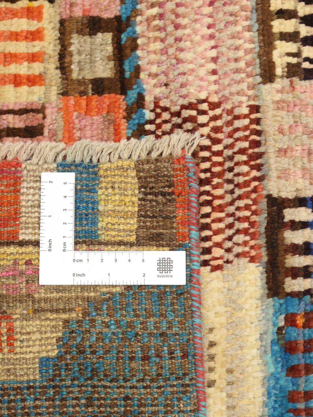 Handmade multicolor rug from Afghanistan