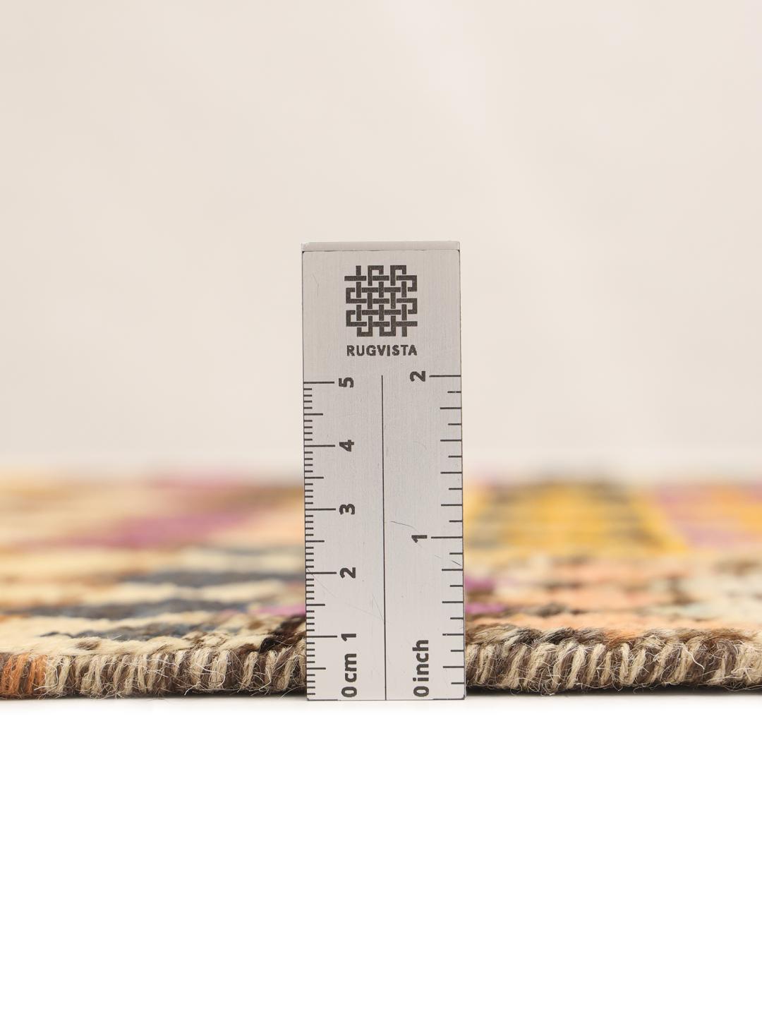 Handmade Afghan rug in multicolour