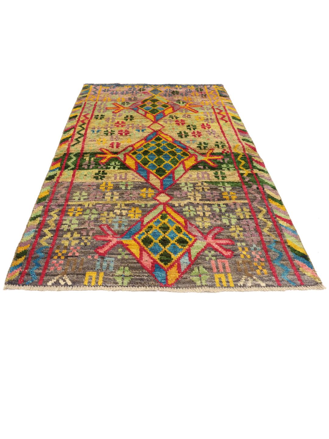 Ręcznie robiony afgański dywan Berber Colorful w wielu kolorach