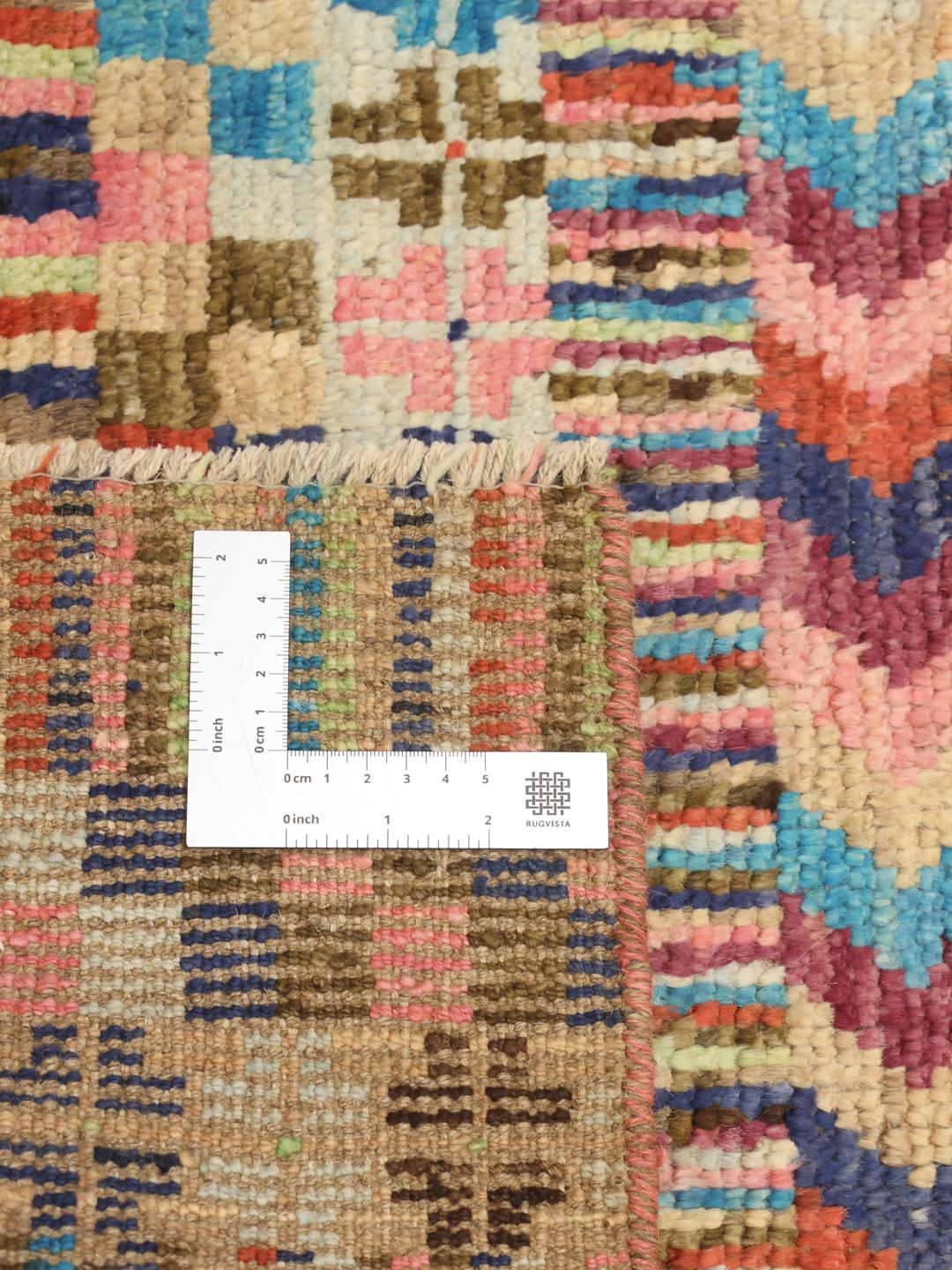 Handmade rug from Afghanistan in multicolor