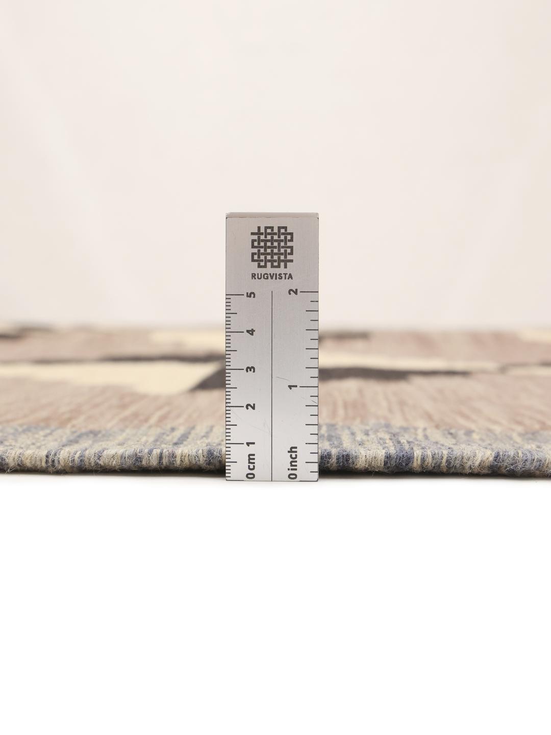 Afghan kelim rug in grey and black