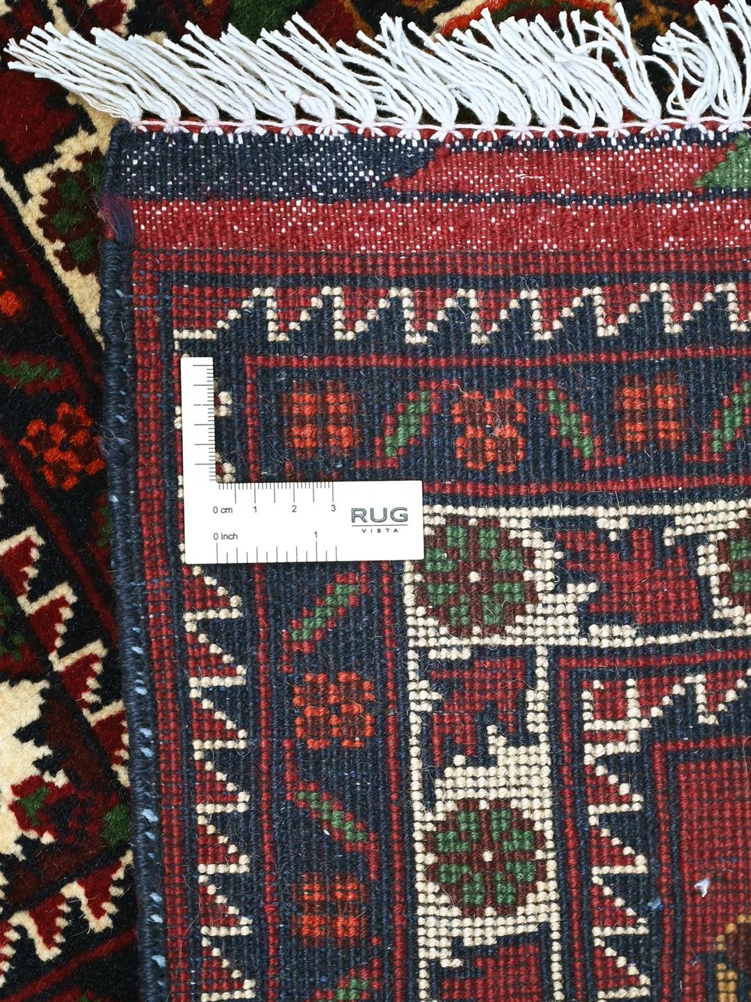 Kunduz rug from Afghanistan in red