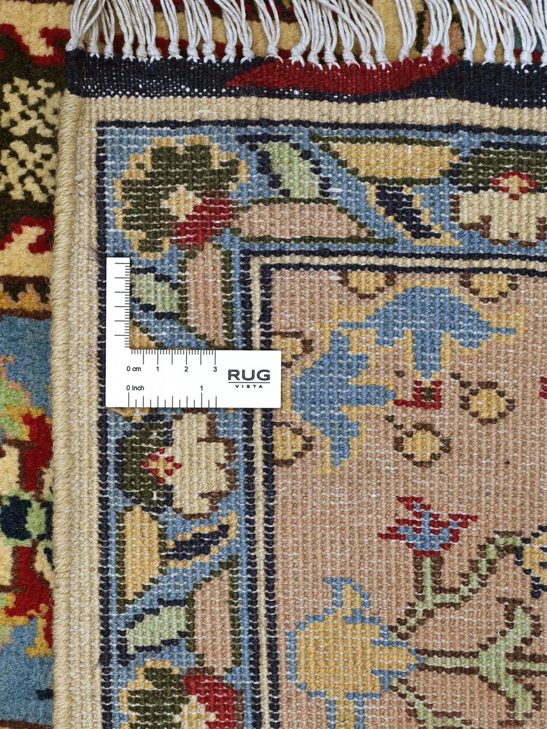 Kunduz-tæppe fra Afghanistan i beige