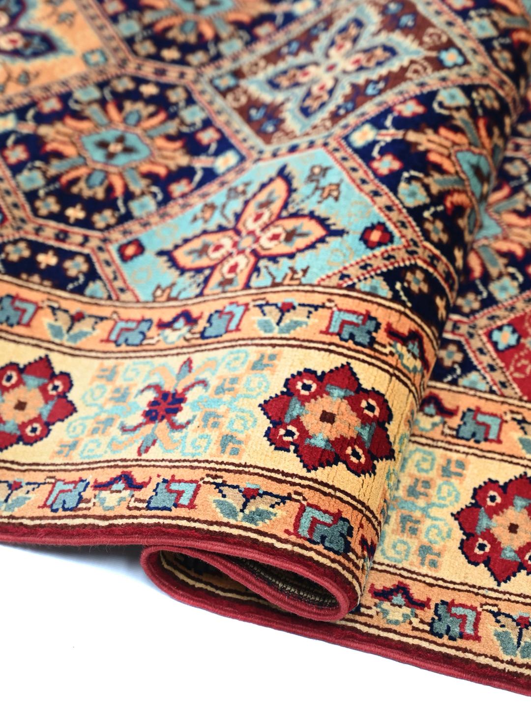 Handmade runner rug from the Middle East in multicolor