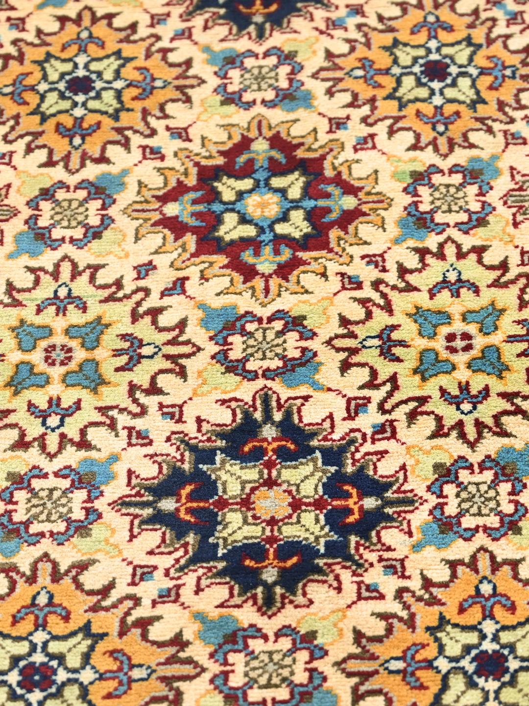 Handmade runner rug from Afghanistan in beige