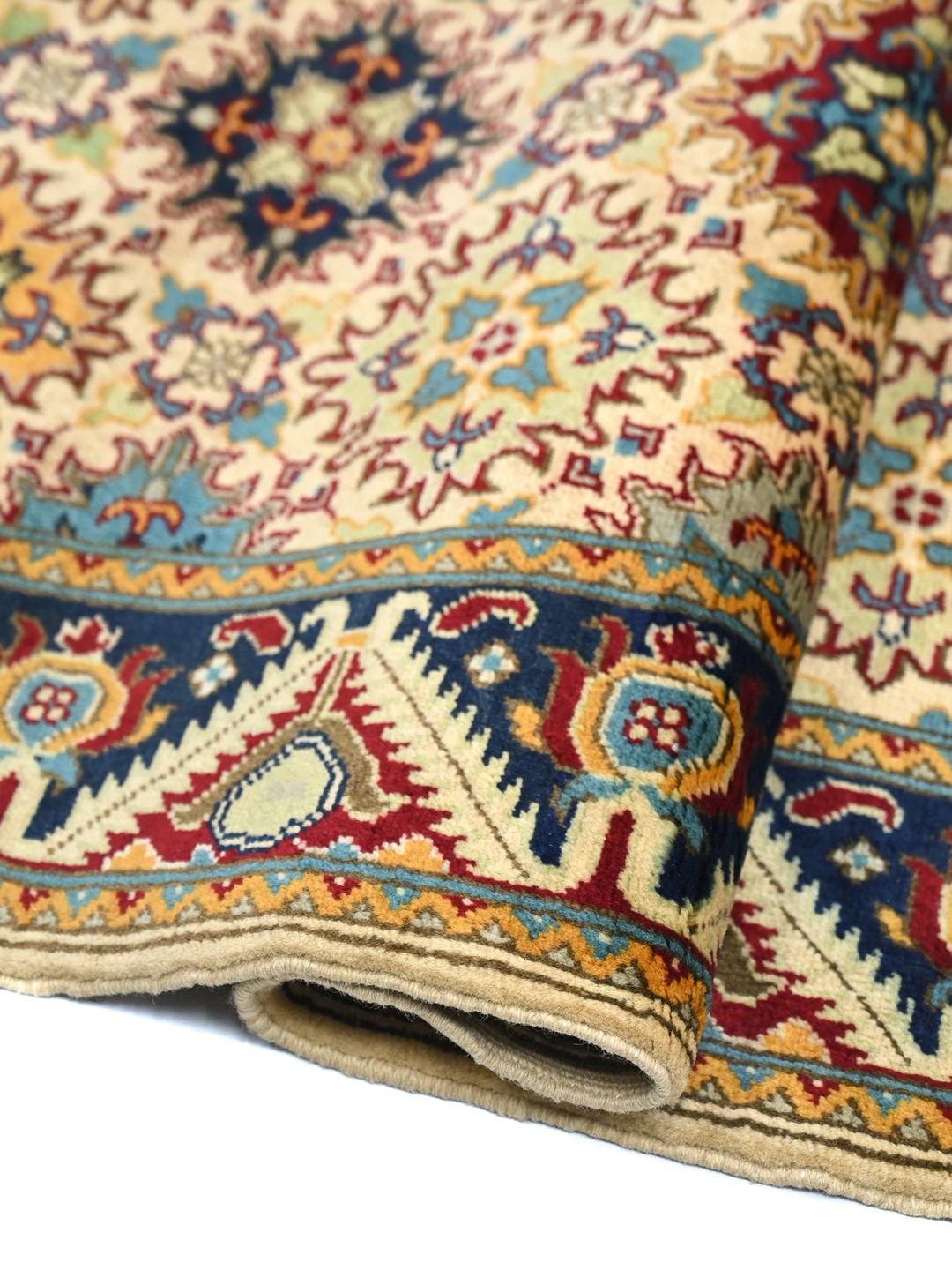 Handmade runner rug from Afghanistan in beige