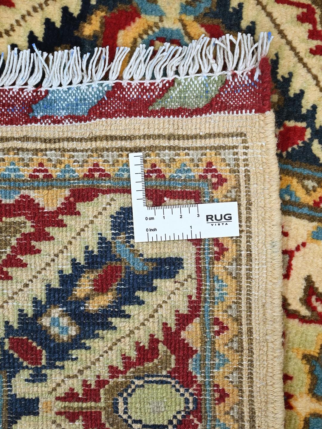 Handmade runner rug from Afghanistan in beige