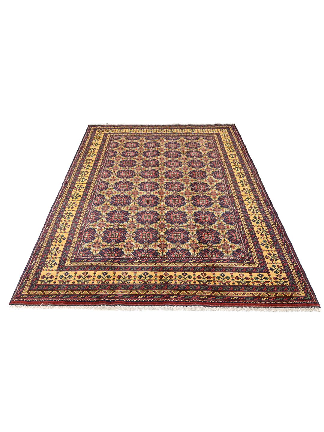 Kunduz rug from Afghanistan in red
