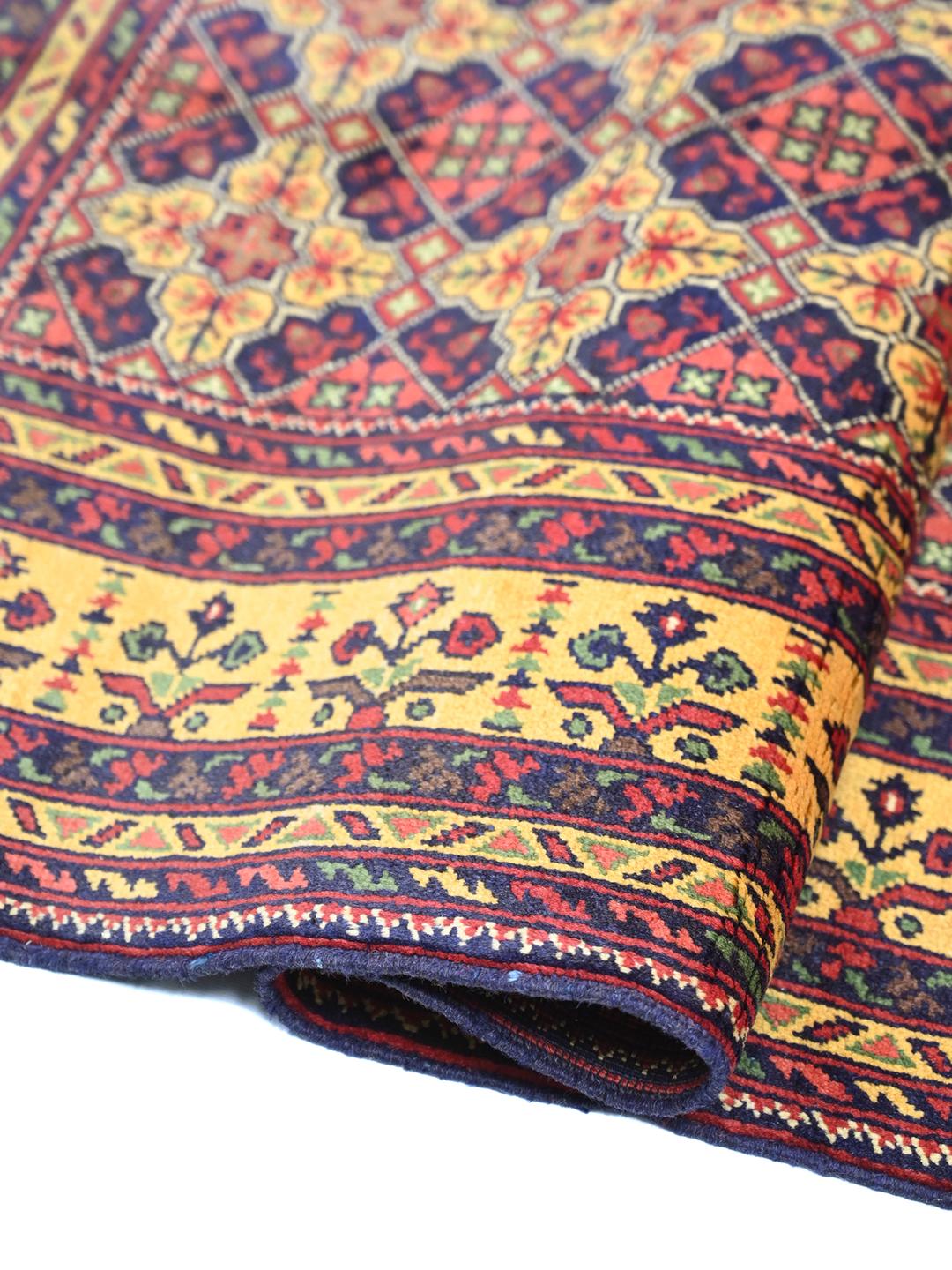 Kunduz rug from Afghanistan in red