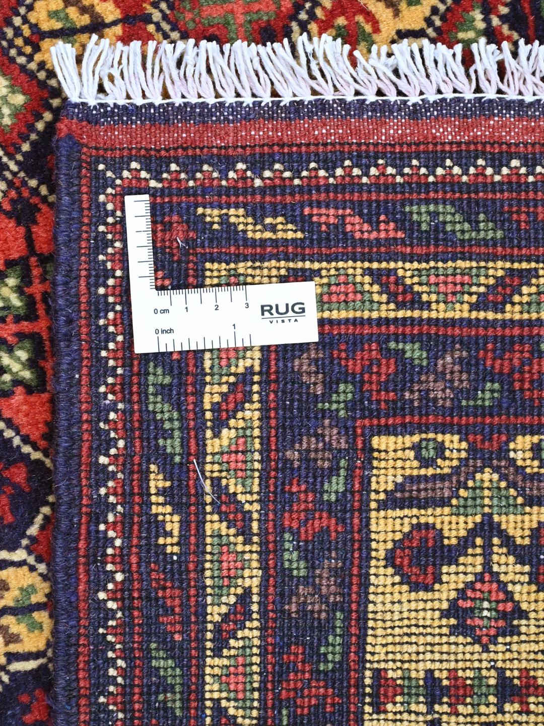 Kunduz rug from Afghanistan in red