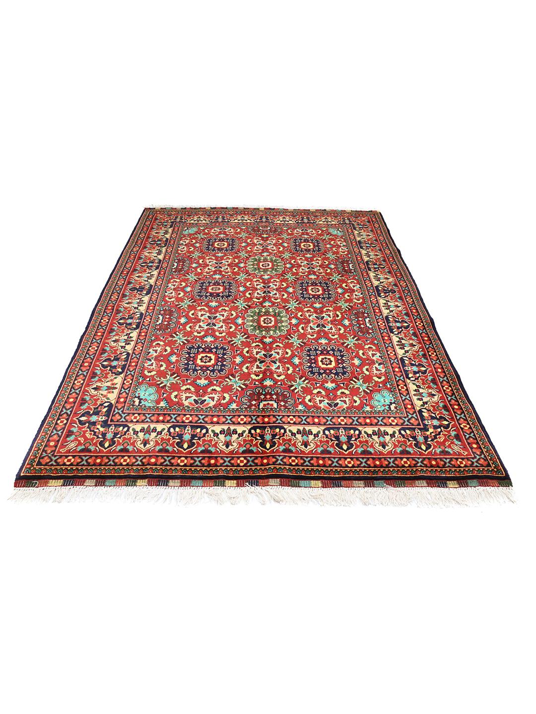 Kunduz rug from Afghanistan in red