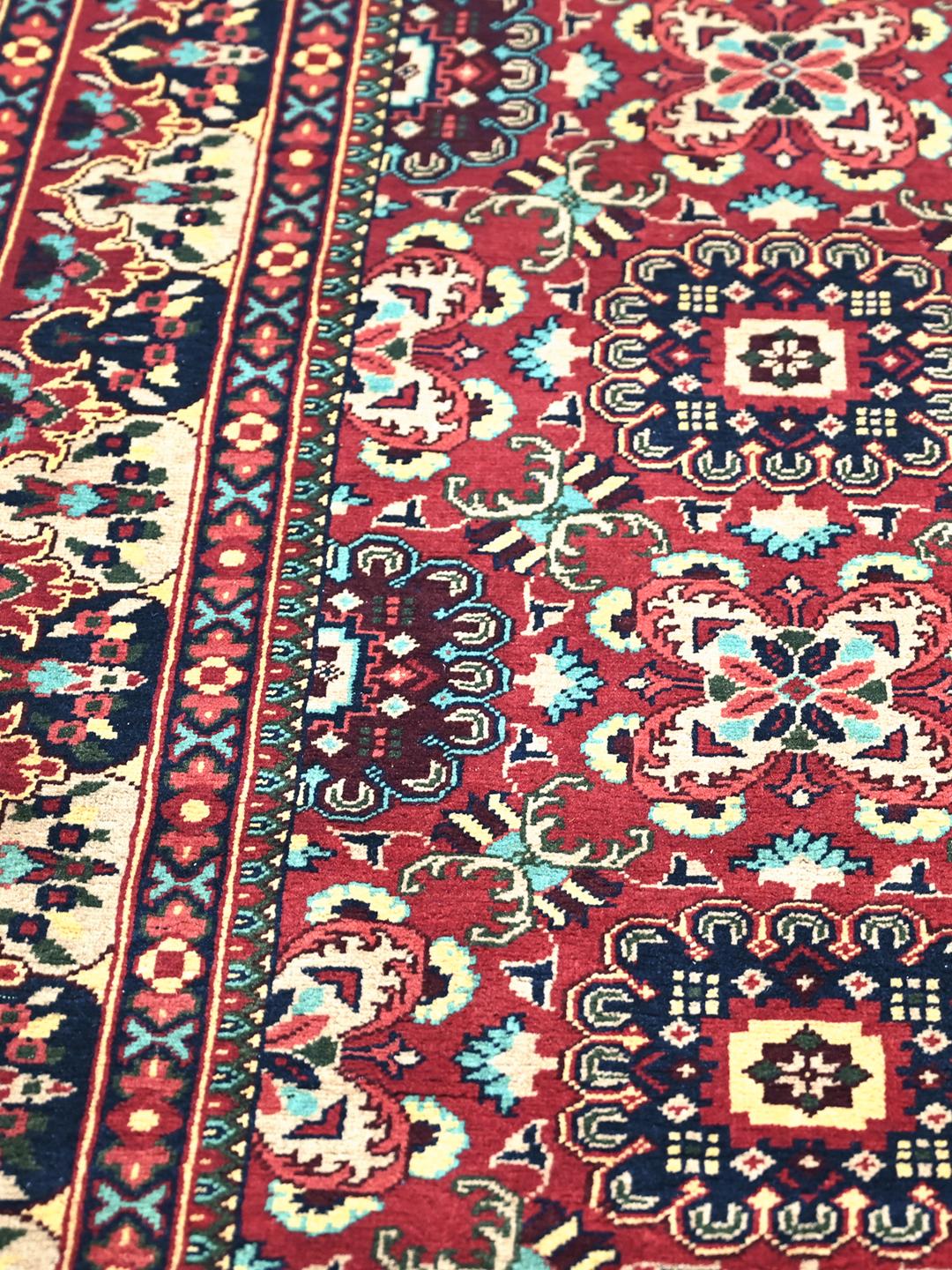 Kunduz rug from Afghanistan in red