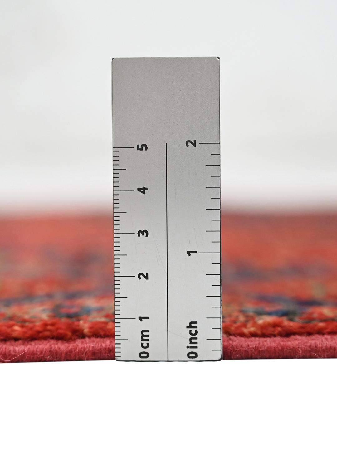 Tapis couloir Kunduz rouge fait main provenant d'Afghanistan