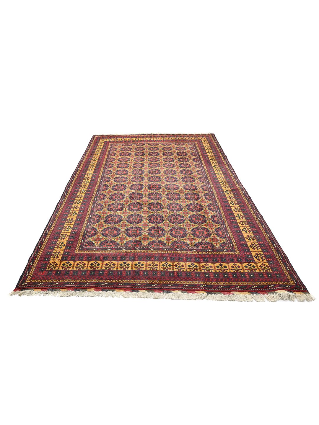 Kunduz wool rug, Afghanistan, red