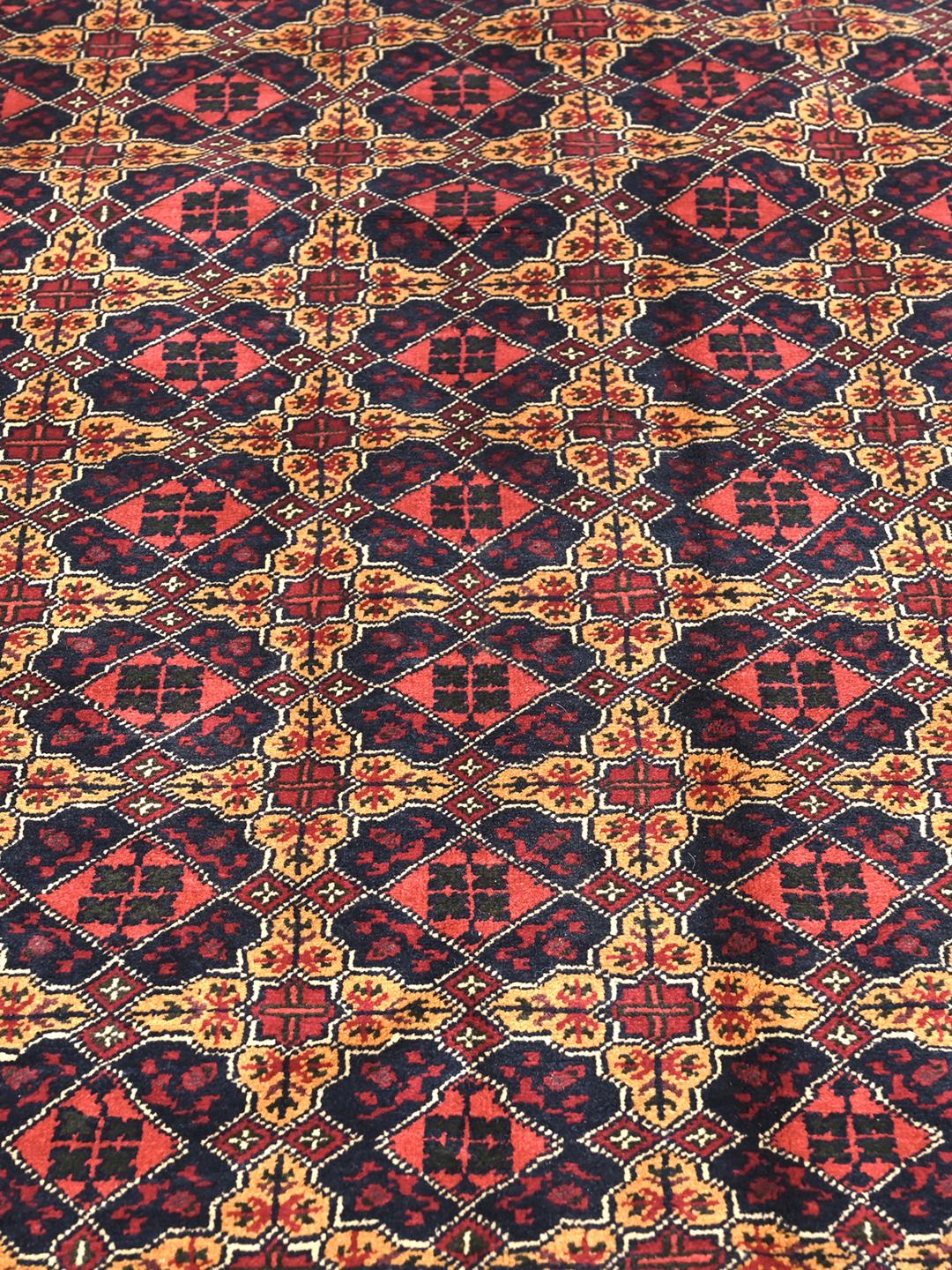 Kunduz wool rug, Afghanistan, red
