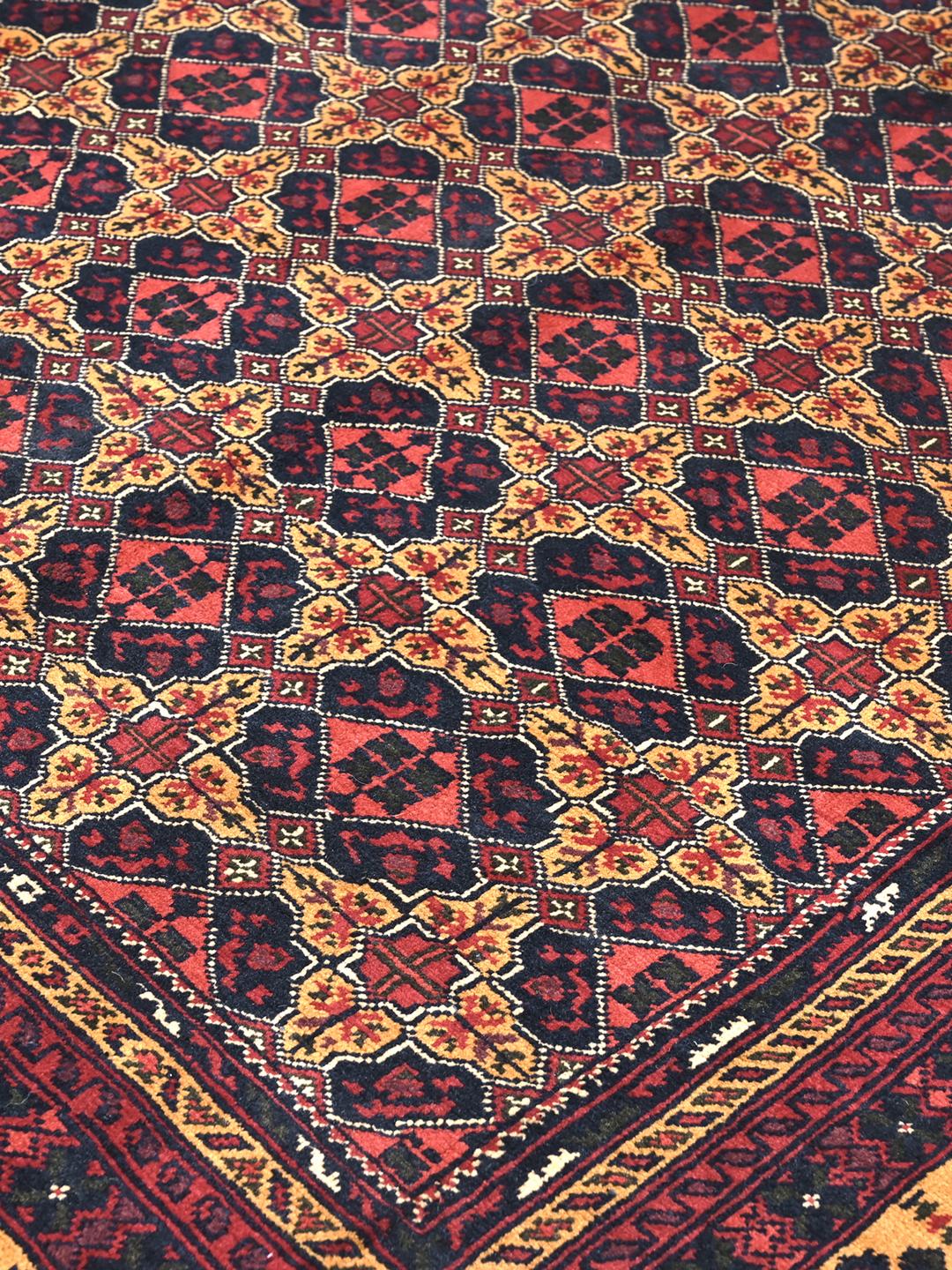 Kunduz wool rug, Afghanistan, red