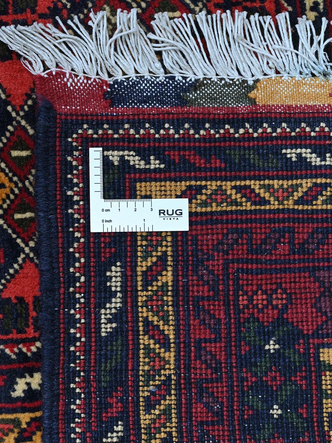 Kunduz wool rug, Afghanistan, red