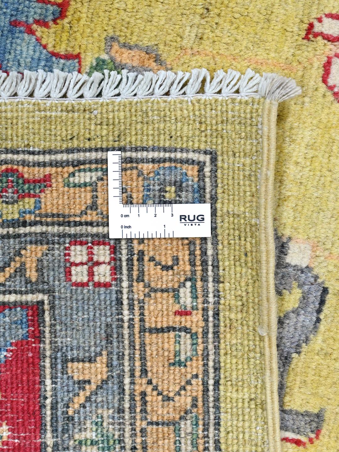 Alfombra Kazak de Afganistán en color amarillo
