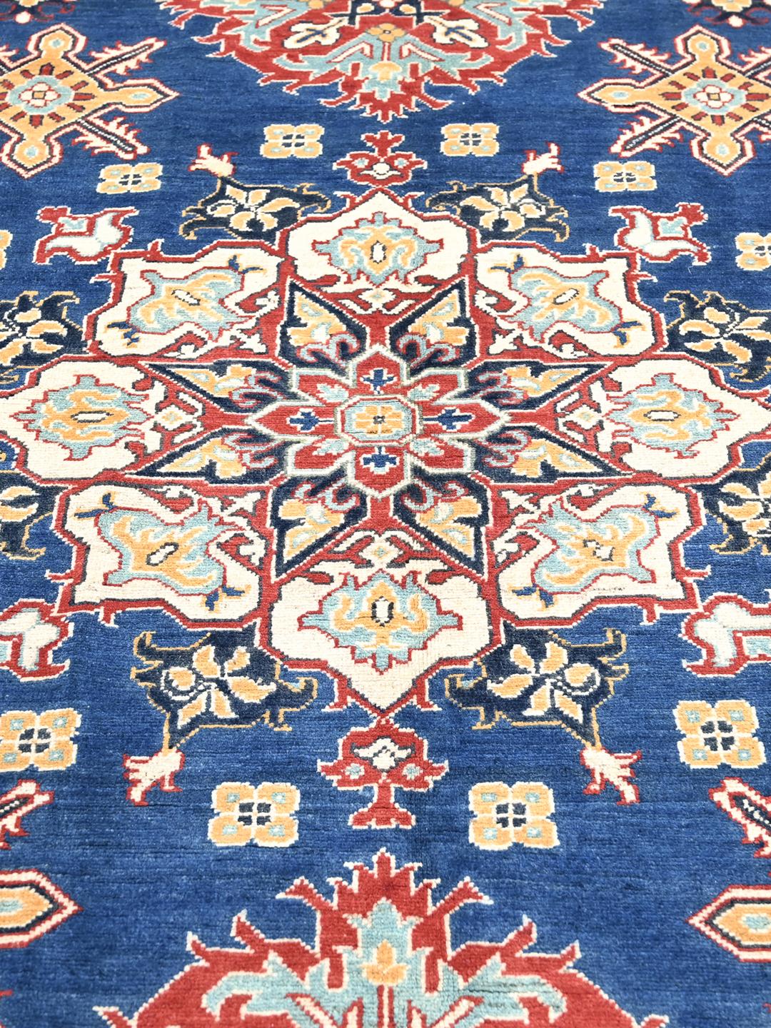 Tapis bleu Kazak Fine afghan