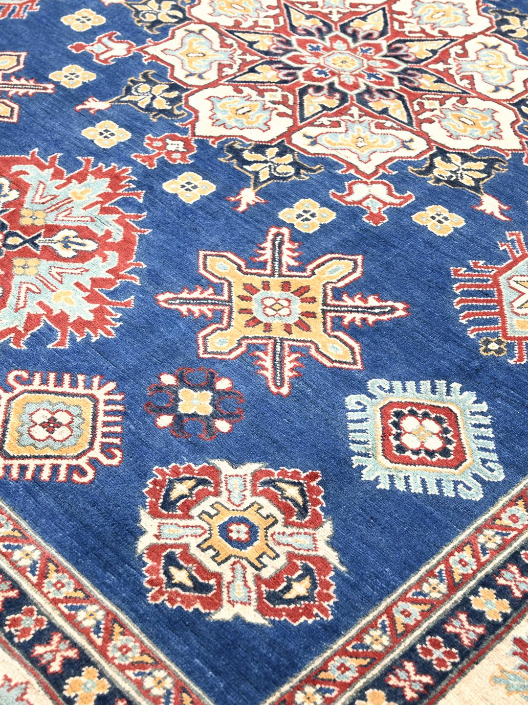 Tapis bleu Kazak Fine afghan