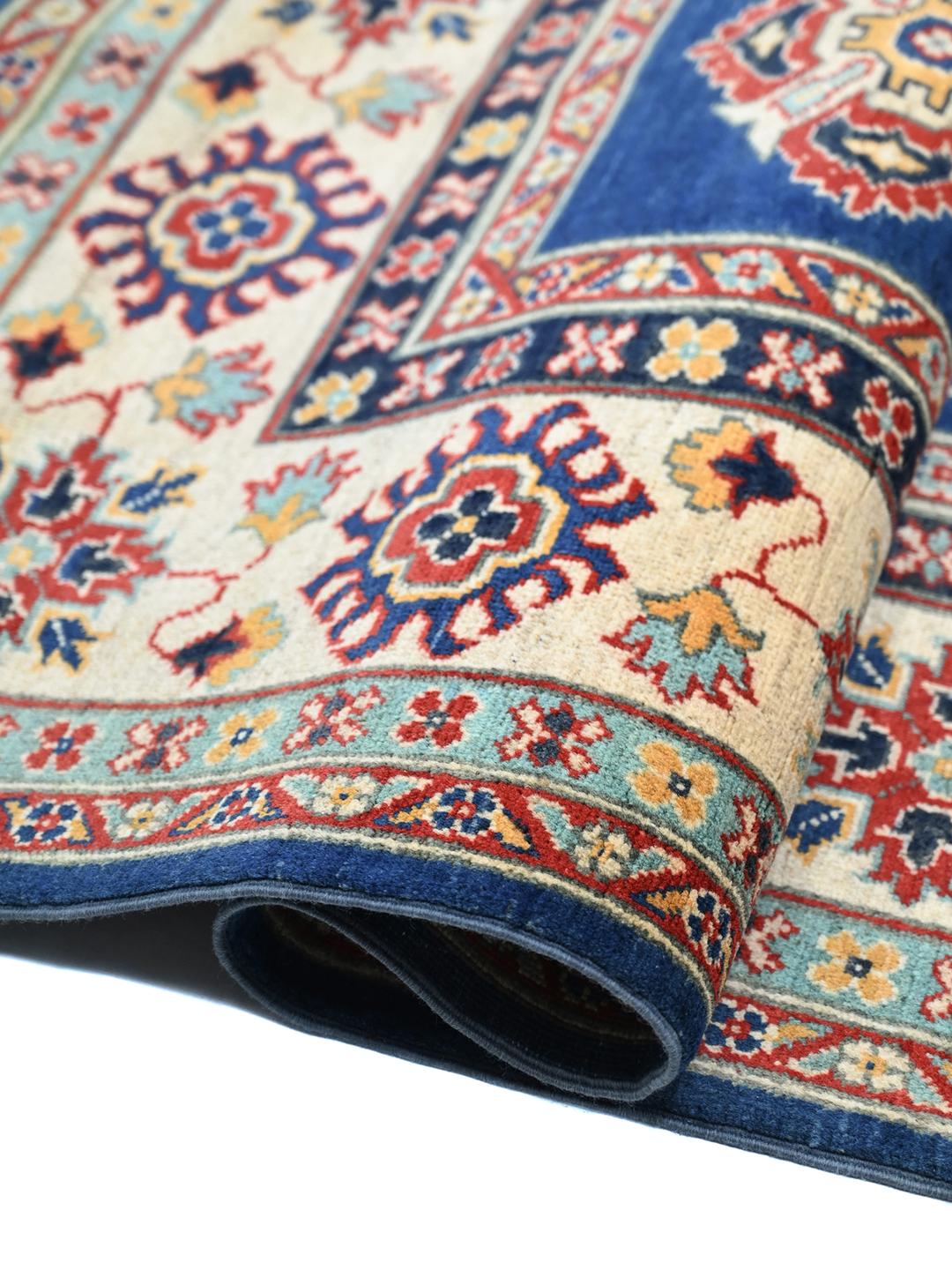 Tapis bleu Kazak Fine afghan