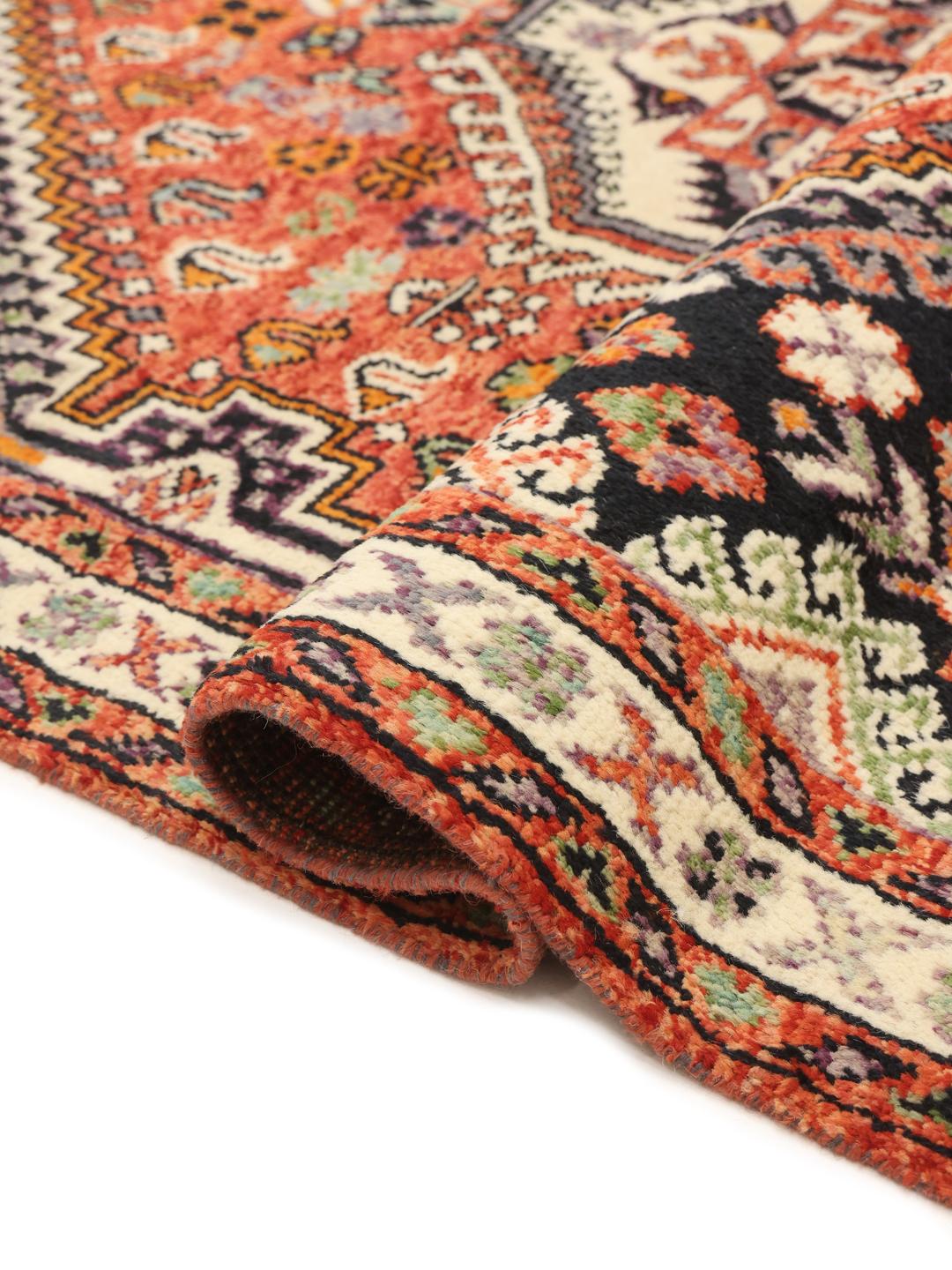 Kazak rug from Afghanistan in multicolour