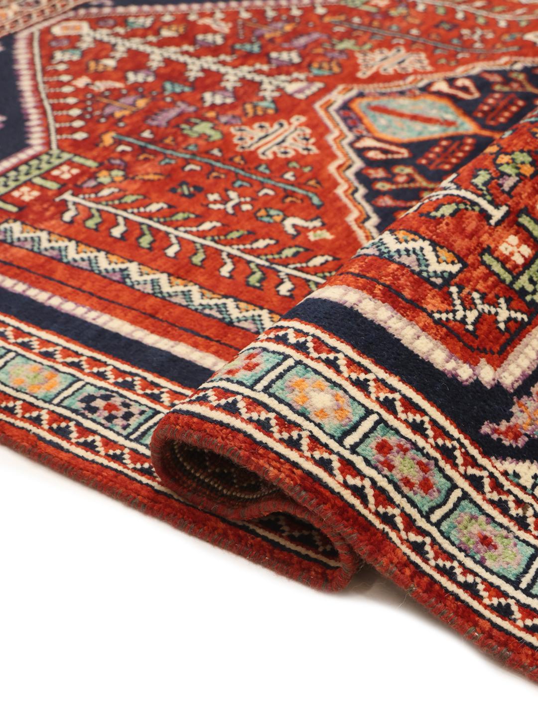 Kazak rug from Afghanistan in red