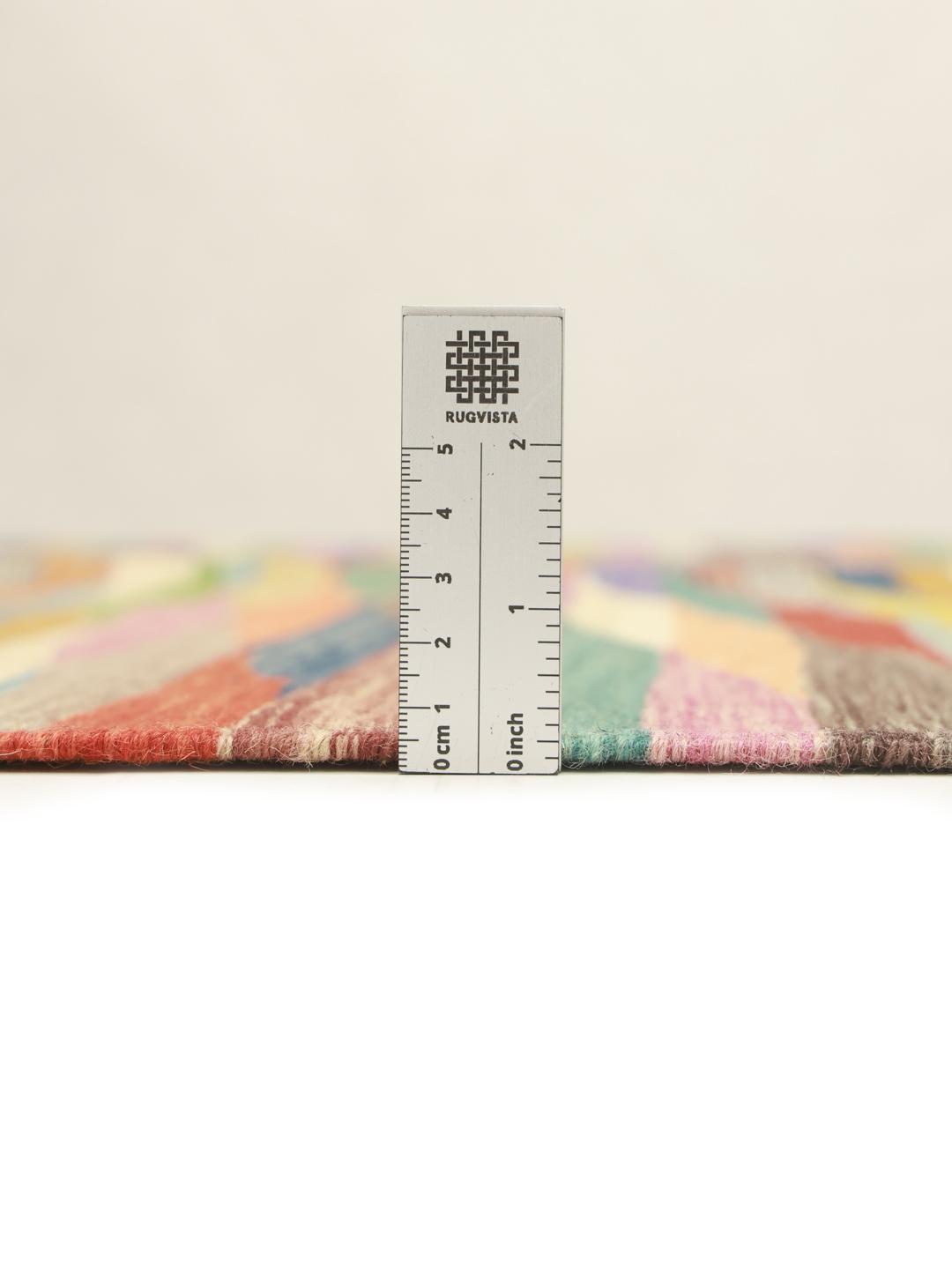 Handwoven Afghan Kelim Modern multicolor rug
