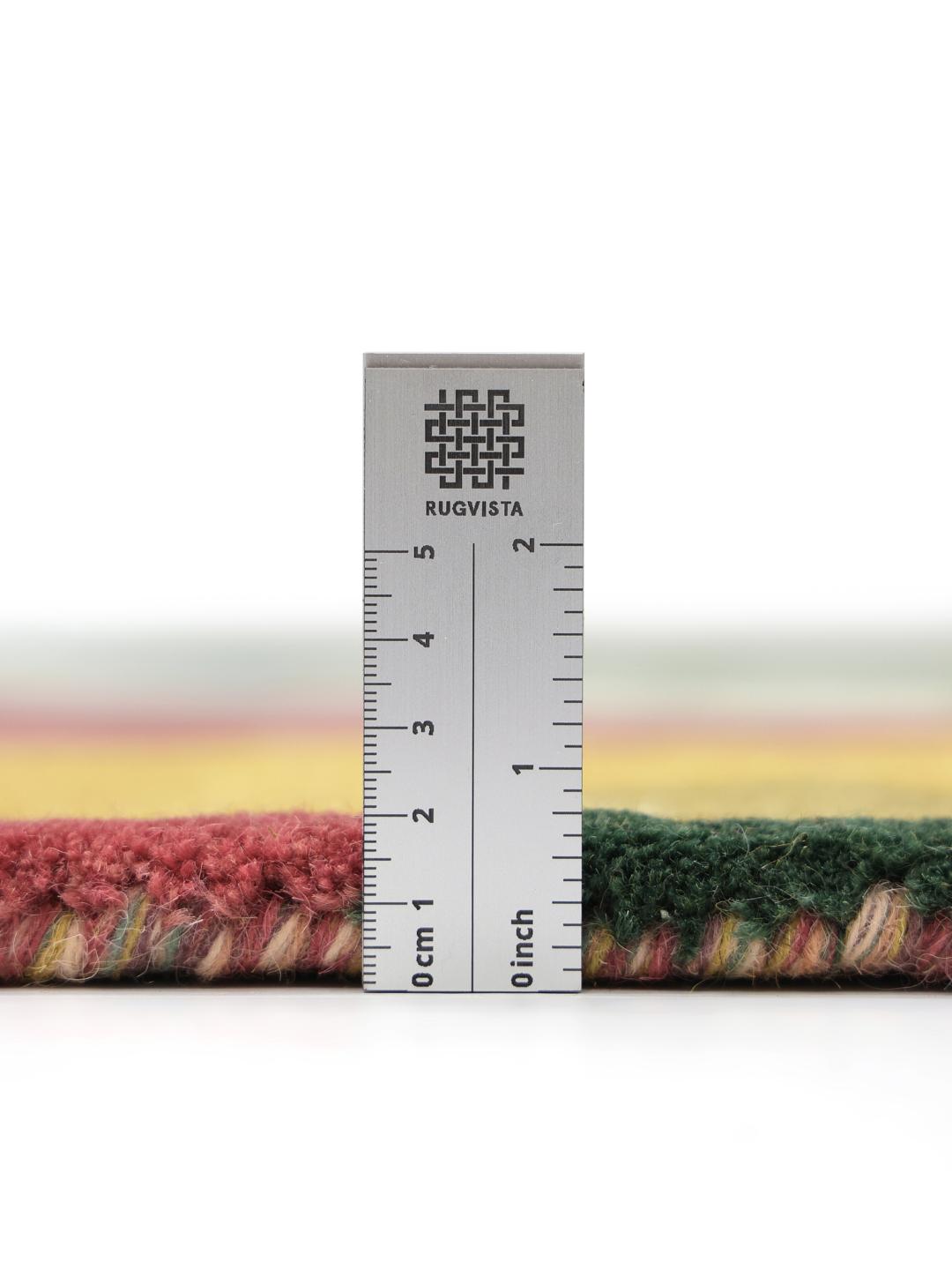 Multicolor vloerkleed met abstracte vormen