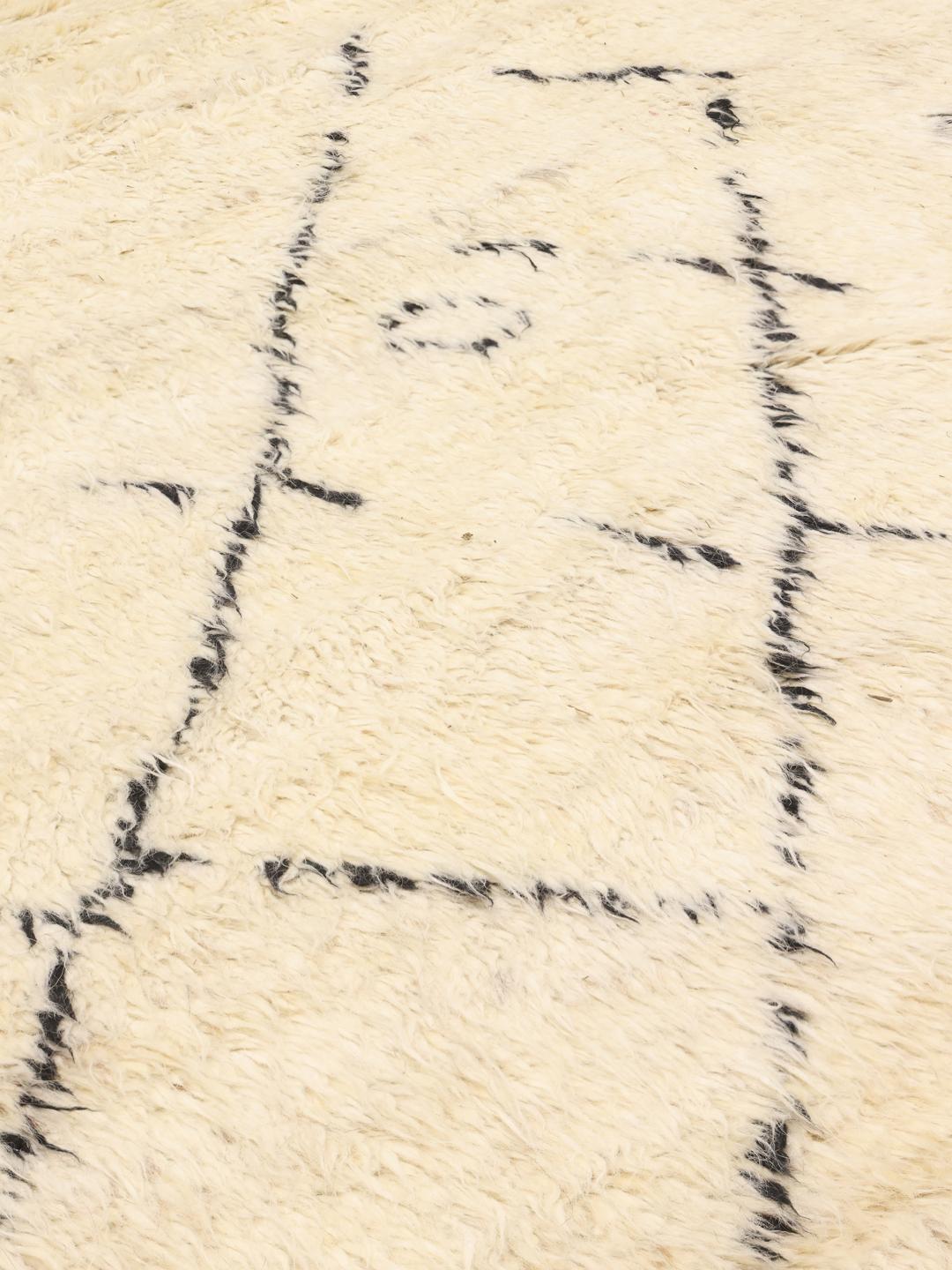 Handmade Berber Style rug from Afghanistan in beige