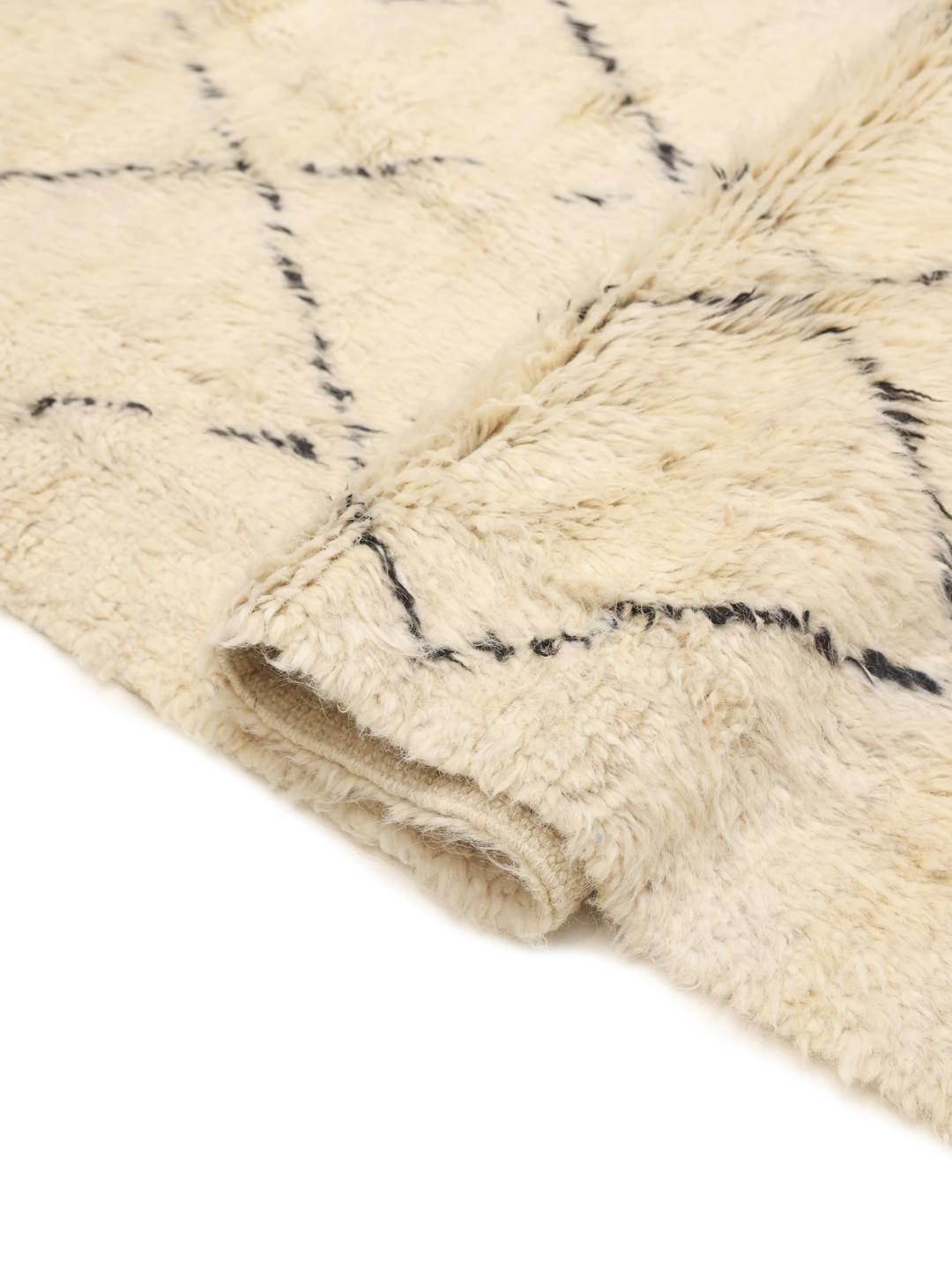 Handmade Berber Style rug from Afghanistan in beige
