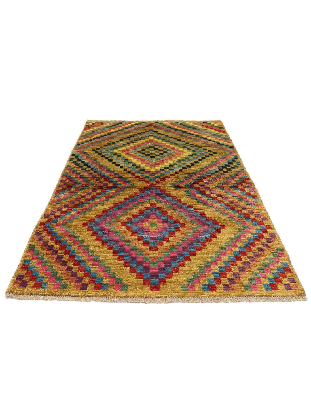 Afghan yellow rug
