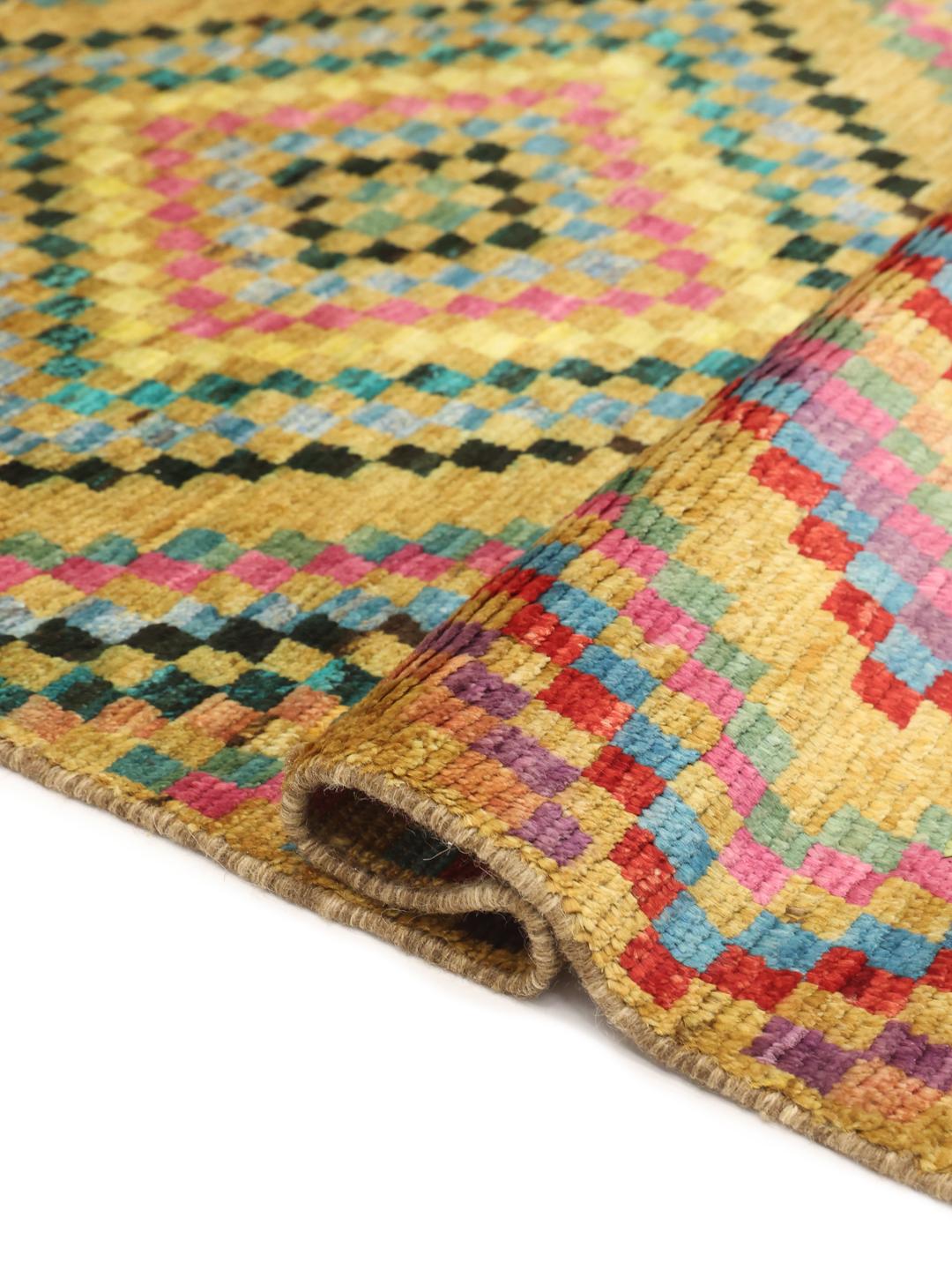 Afghan yellow rug