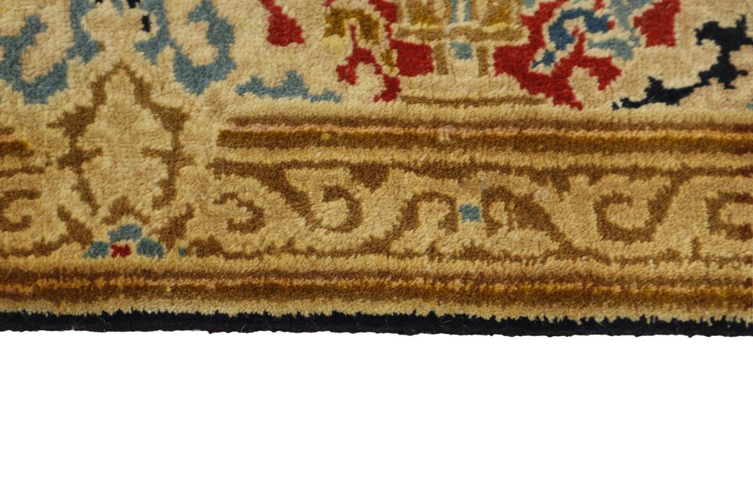 Tapis fait main en laine du Moyen-Orient en bleu