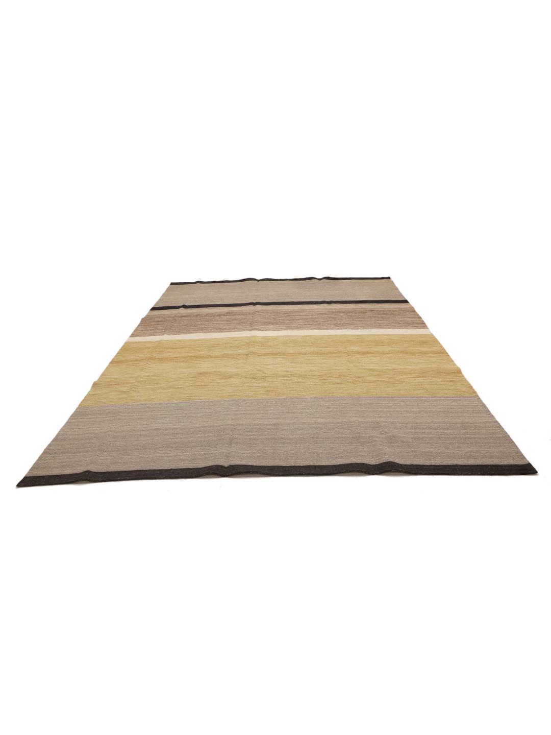Tapis Kelim Modern d'Afghanistan en multicolore