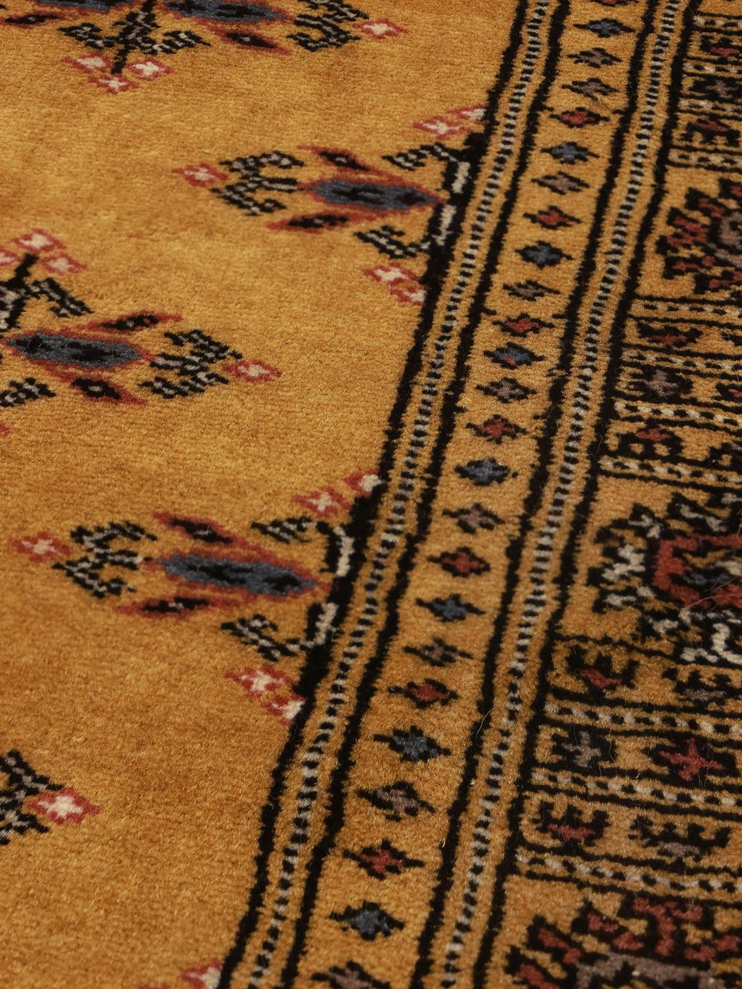Tapis couloir Pakistan Bokhara en jaune