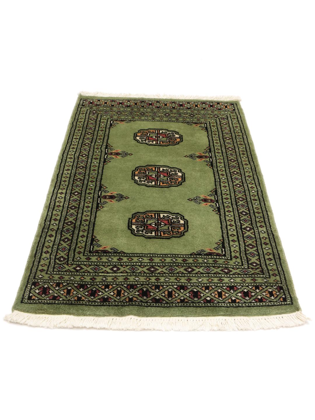 Handmade Pakistan rug in light-green