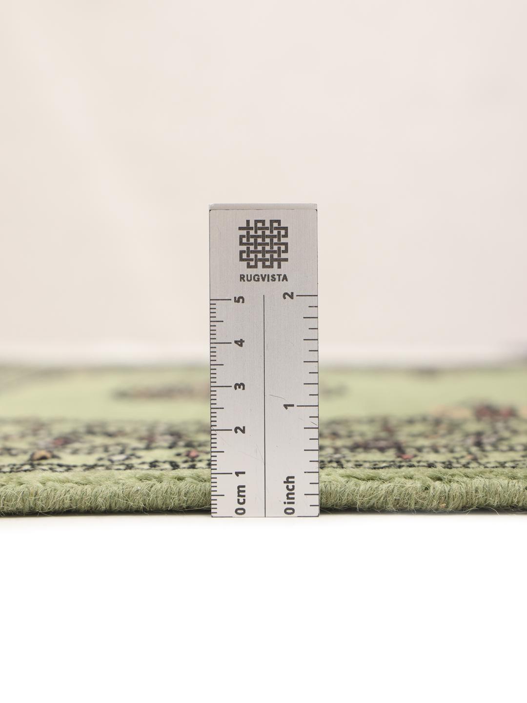 Handmade Pakistan rug in light-green