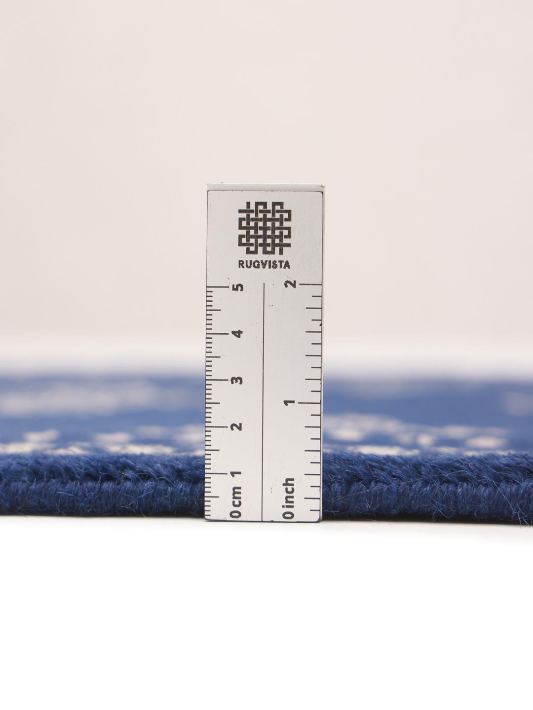 Handmade Pakistan rug in dark-blue