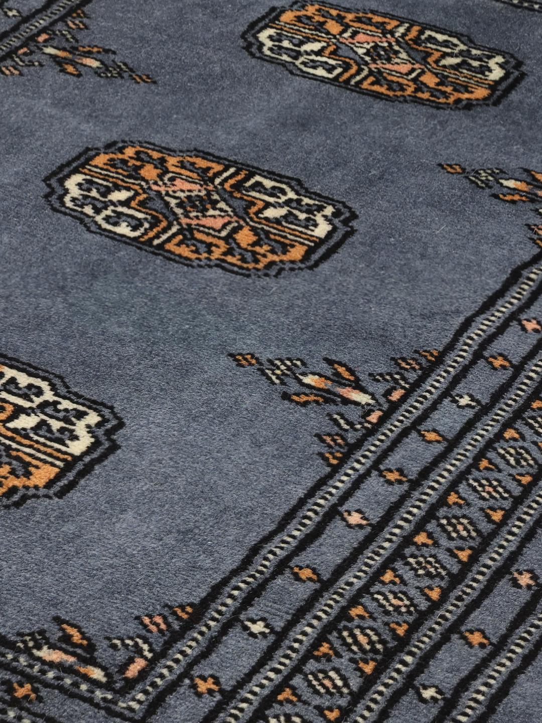 Handgemaakt Pakistaans tapijt in blauw