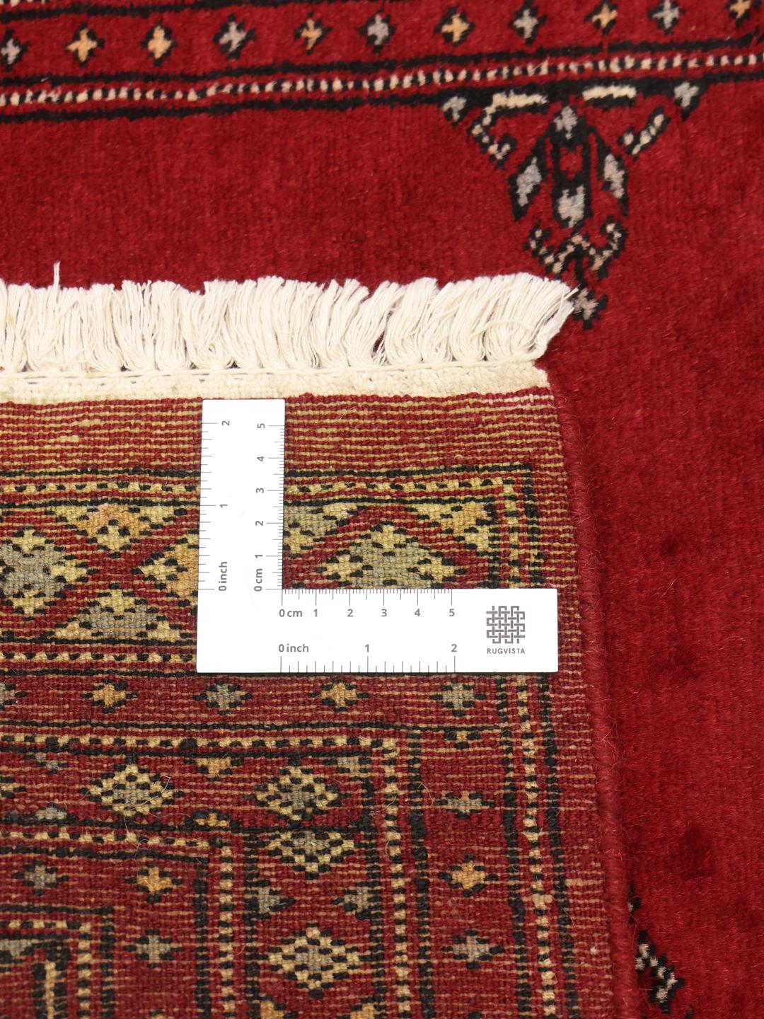 Handmade Pakistan Bokhara 2ply red rug