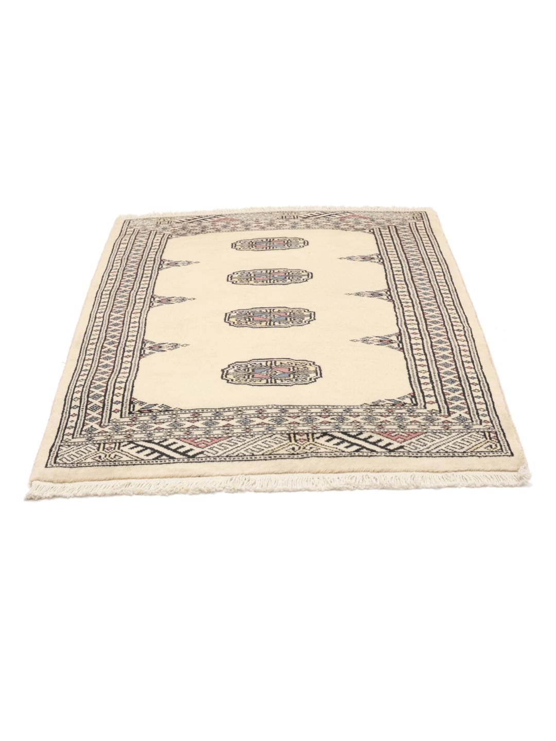 Hand-knotted Pakistan wool rug in beige