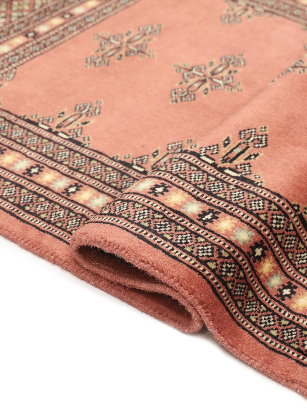Handmade red Bokhara rug from Pakistan