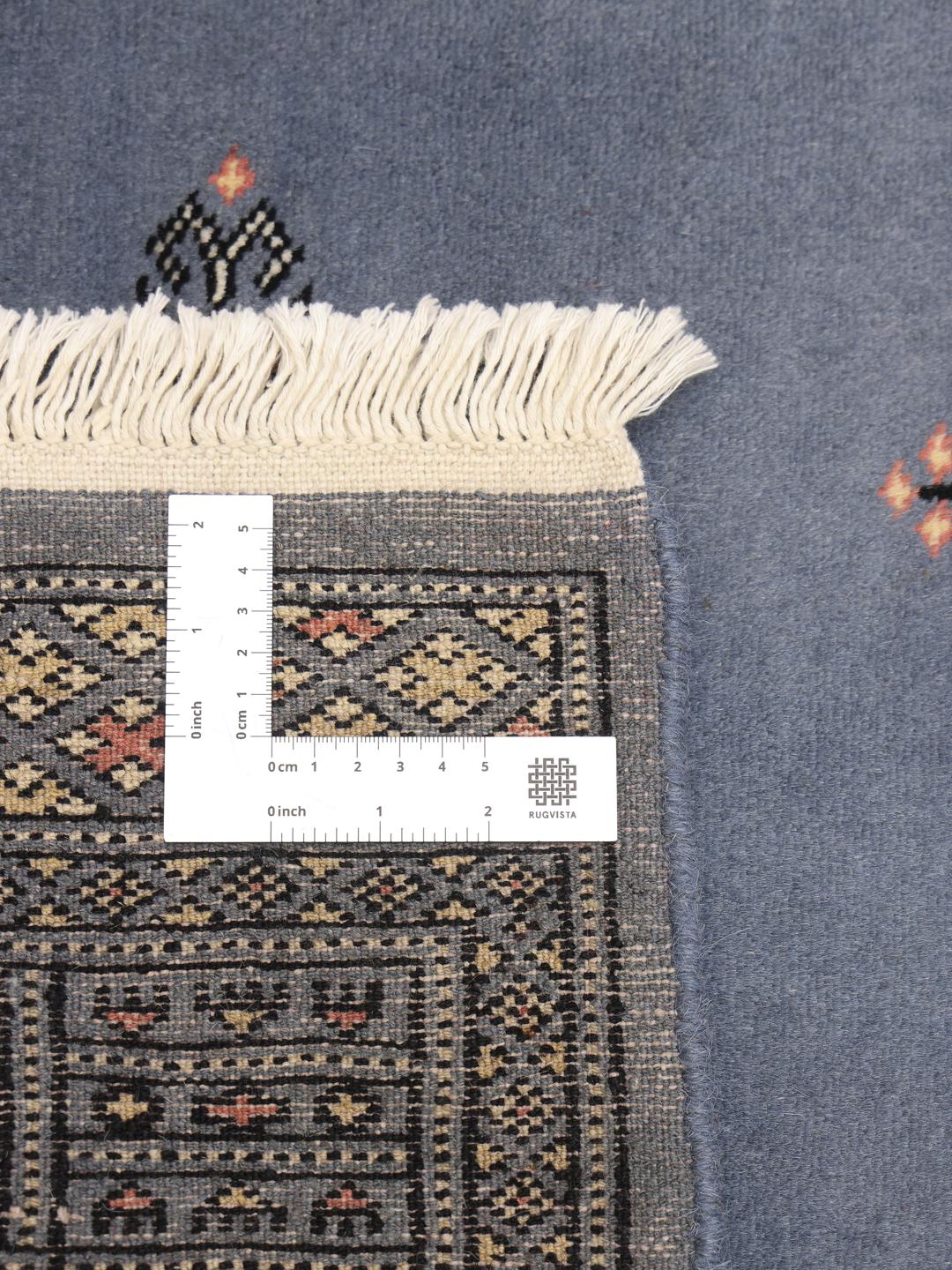 Handgemaakt Pakistan kleed in blauw